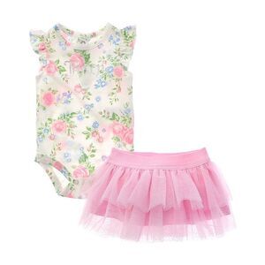 Juicy Couture  2Pc Onesie & Skirt Set, White